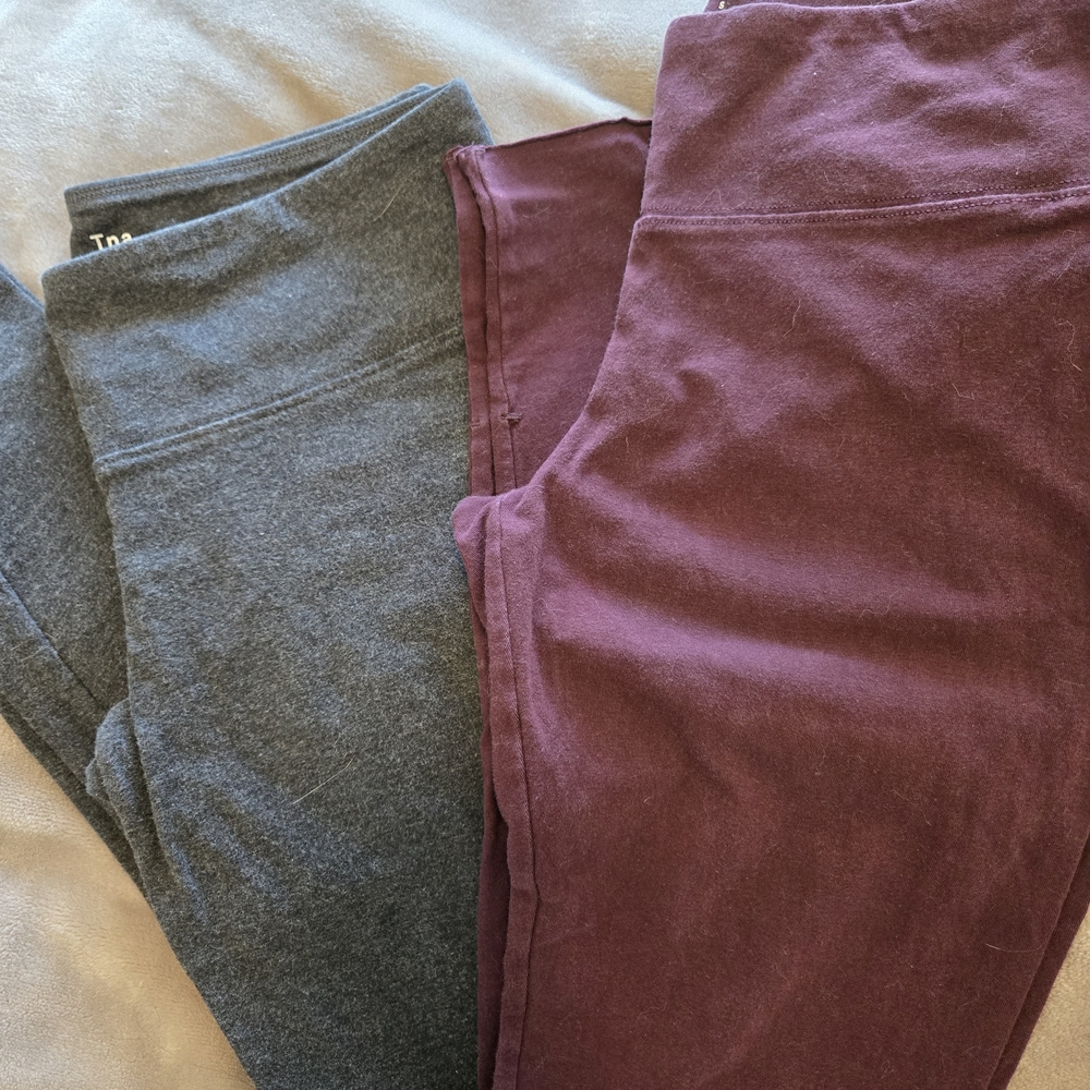 TNA Kids' Leggings in Gray and Purple
